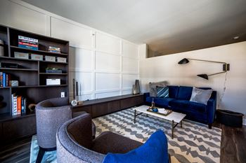 Book shelf and relaxing area